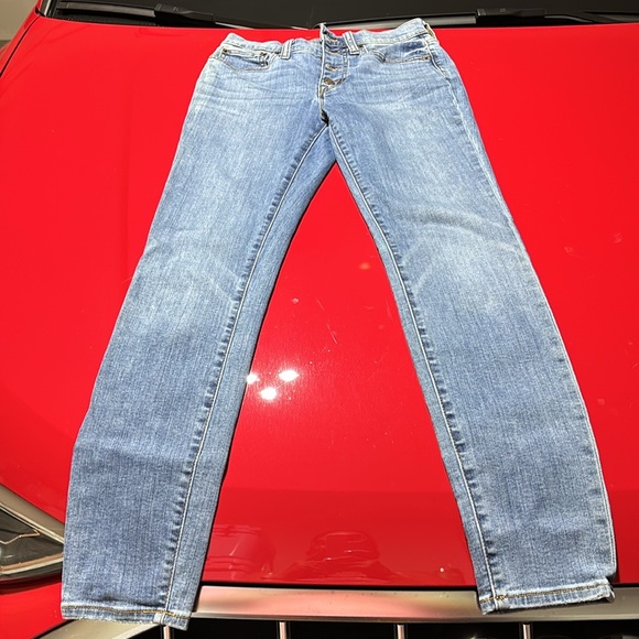 J. Crew 9" High-Rise Toothpick Jean - Buffalo Wash 25 - Picture 3 of 5